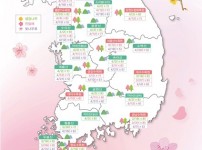 붙임_2022 산림 봄꽃 개화(만개) 예측지도.jpg