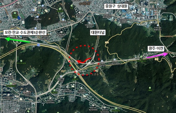 [크기변환]도로과-성남시 갈현IC 연결도로 신설…15일 개통(지도 표시) (1).jpg