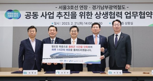 1-1. 2023년 2월 용인특례시가 서울3호선 연장 공동사업 위한 5자 협약을 맺었다.jpg